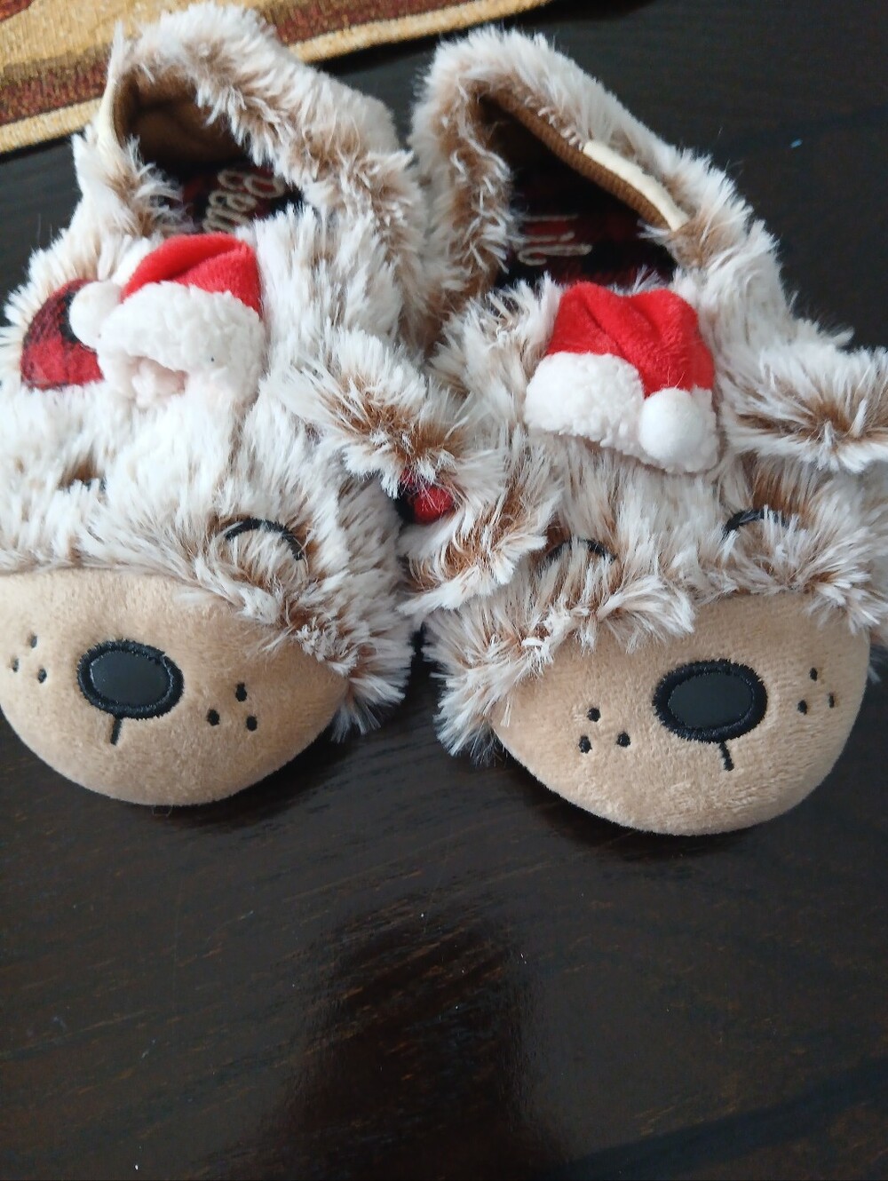 Dearfoams Lil Bear House Slippers Size 9-10 Kids